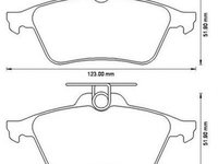 Placute frana FORD FOCUS II combi DA JURID 573186J