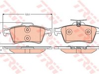 Placute frana FORD FOCUS II combi DA TRW GDB2086