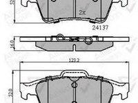 Placute frana FORD FOCUS II DA COMLINE ADB01599