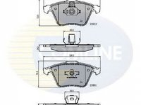 Placute frana FORD FOCUS II DA COMLINE CBP01607