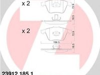 Placute frana FORD FOCUS II DA ZIMMERMANN 239121851