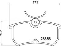 Placute frana FORD FOCUS limuzina DFW BREMBO P24047