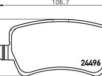 Placute frana Ford Galaxy (Wa6), S-Max (Wa6), Land Rover Freelander 2 (Lf, Fa), Range Rover Evoque (Lv), Volvo S60 Ii, S80 2 (As), V60, V70 3 (Bw), Xc60, Xc70 Ii SRLine parte montare : Punte spate