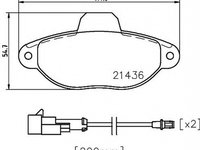 Placute frana FORD KA RU8 TEXTAR 2143609