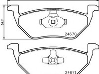 Placute frana FORD MAVERICK (2001 - 2016) Textar 2467001