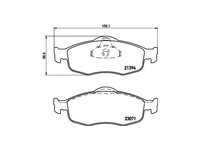 Placute frana Ford MONDEO combi (BNP) 1993-1996 #2 043200