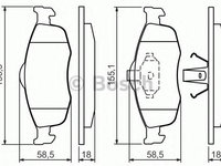 Placute frana FORD MONDEO   combi (BNP) (1993 - 1996) Bosch 0 986 460 969