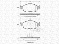 Placute frana FORD MONDEO I combi BNP MAGNETI MARELLI 430216170265