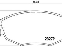 Placute frana FORD MONDEO III B5Y BREMBO P24060