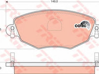 Placute frana FORD MONDEO III B5Y TRW GDB1434 PieseDeTop