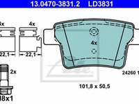 Placute frana FORD MONDEO III limuzina B4Y ATE 13047038312