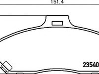 Placute frana FORD RANGER (ER, EQ) (1998 - 2006) Textar 2354001