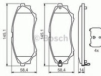 Placute frana FORD RANGER (ES, ET) (2005 - 2012) Bosch 0 986 494 323