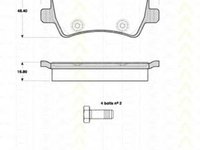 Placute frana FORD S-MAX WA6 TRISCAN 811010564