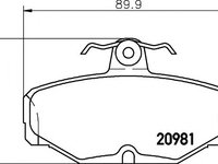 Placute frana FORD SCORPIO Mk II combi (GNR, GGR) (1994 - 1998) Textar 2098101