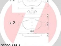 Placute frana FORD STREET KA RL2 ZIMMERMANN 232021851