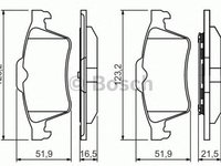 Placute frana FORD TOURNEO CONNECT BOSCH 0986494032