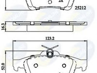 Placute frana FORD TOURNEO CONNECT / GRAND TOURNEO CONNECT Kombi (2013 - 2016) COMLINE CBP01629