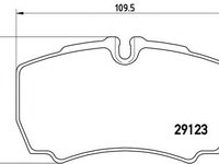 Placute frana FORD TRANSIT bus (2006 - 2016) BREMBO P 24 084