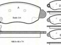 Placute frana FORD TRANSIT caroserie FA TRISCAN 811016007