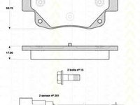 Placute frana FORD TRANSIT caroserie TRISCAN 811016018