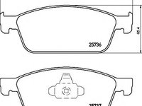 Placute frana FORD TRANSIT CONNECT caroserie (2013 - 2016) BREMBO P 24 157