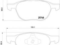 Placute frana FORD TRANSIT CONNECT caroserie (2013 - 2016) BREMBO P 24 158