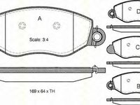 Placute frana FORD TRANSIT platou sasiu FM FN TRISCAN 811016011