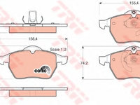 Placute frana GDB1271 TRW pentru Opel Calibra Opel Vectra