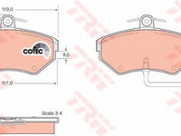 Placute frana GDB1366 TRW pentru Audi A4 Vw Passat