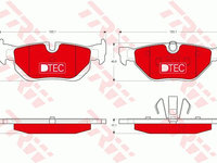 Placute frana GDB1626DTE TRW pentru Bmw Seria 3 Bmw X1 Bmw Seria 1