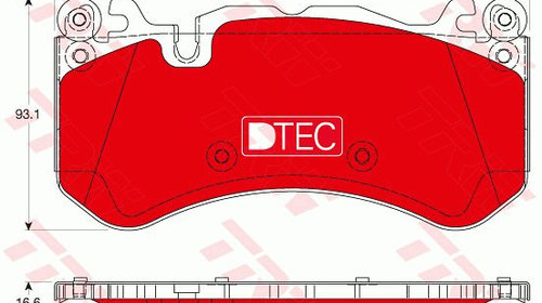 Placute frana GDB1734DTE TRW pentru Mercedes-