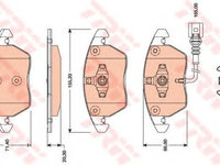 Placute frana GDB1807 TRW pentru Vw Passat Vw Touran Skoda Superb Audi Tt Vw Golf Vw Cc Audi A1 Audi A3 Seat Altea Seat Toledo Vw Jetta Vw Vento Seat Leon