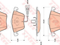 Placute frana GDB1809 TRW pentru Audi A3 Vw Golf Seat Leon Audi Tt