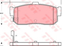 Placute frana GDB3274 TRW pentru Nissan Maxima Nissan Cefiro