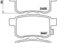 Placute frana HONDA ACCORD VIII TOURER (2008 - 2016) QWP WBP1216