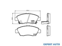 Placute frana Honda CITY limuzina (GM) 2008-2016 #2 041902