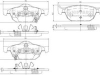 Placute frana HONDA CIVIC IX FK NIPPARTS N3604067