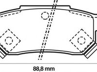 Placute frana HONDA CIVIC VI Aerodeck MB MC JURID 572136J