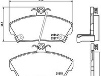 Placute frana HONDA CIVIC VI Fastback MA MB BREMBO P28020