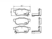 Placute frana Honda JAZZ II (GD) 2002-2008 #2 023302