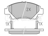 Placute frana HONDA JAZZ III GE MEYLE 0252497915W