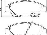 Placute frana HONDA JAZZ IV (GK) (2013 - 2016) QWP WBP1083