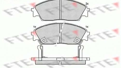 Placute frana HONDA PRELUDE III BA FTE BL1291