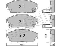 Placute frana HONDA PRELUDE III BA METELLI 2201710