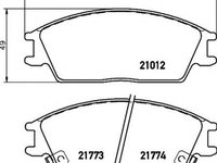 Placute frana HYUNDAI ACCENT II LC HELLA 8DB355006271