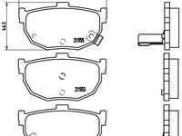 Placute frana HYUNDAI COUPE (RD) (1996 - 2002) BREMBO P 30 003