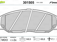 Placute frana HYUNDAI H-1 Cargo TQ VALEO 301505 PieseDeTop