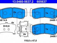 Placute frana HYUNDAI H-1 caroserie ATE 13046056372