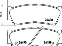 Placute frana HYUNDAI H-1 STAREX TEXTAR 2448801